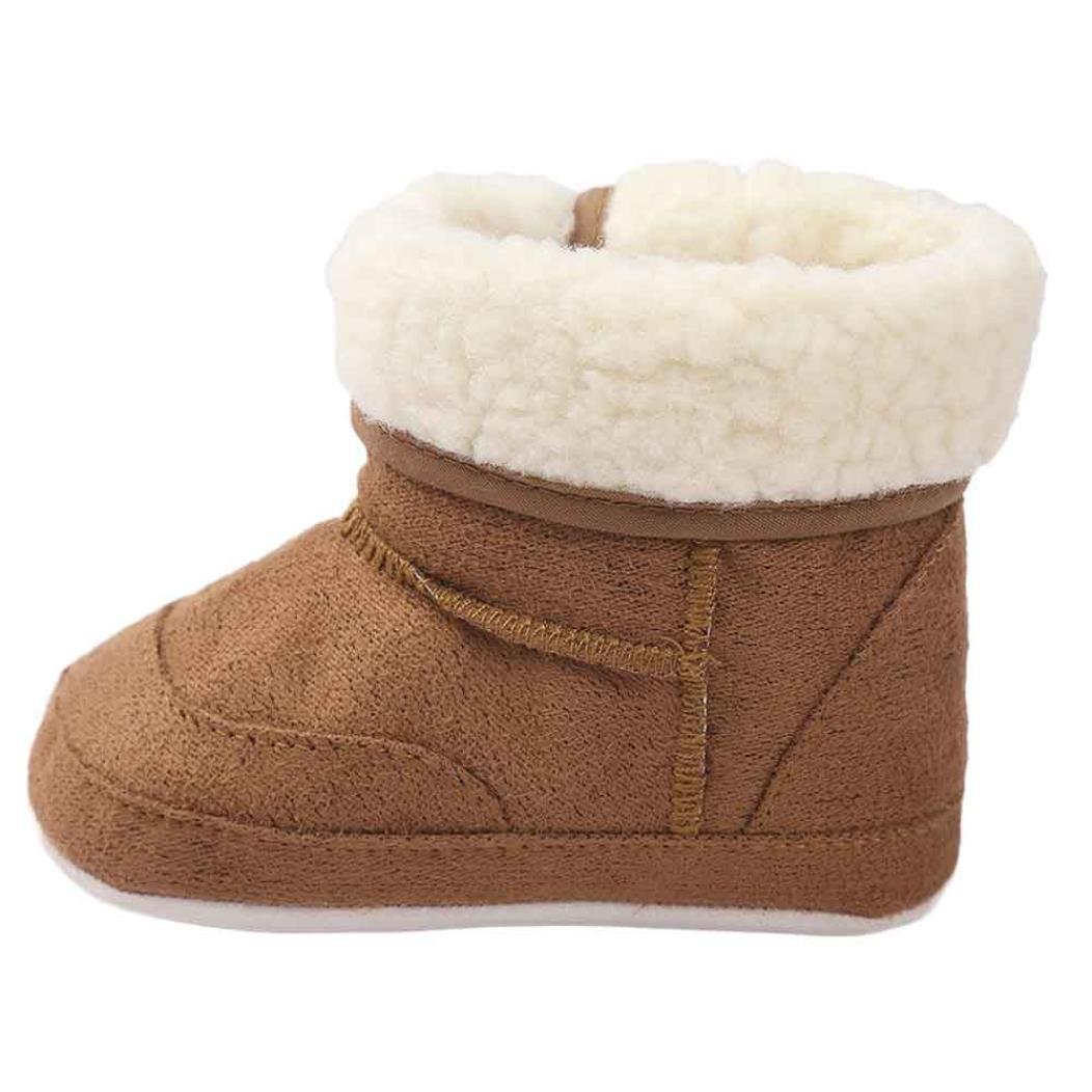 Voberry Baby Toddler Girls Boys Winter Outdoor Warm Snow Boots Soft Crib Shoes