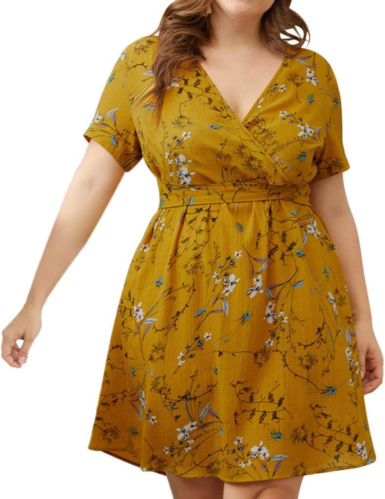 yellow cocktail dress plus size