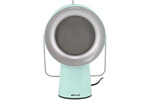 AirHood Wired Range Hood | Portable Kitchen Exhaust Fan with 2 Activated Charcoal Air Filter & Stainless-steel Oil Filter | Easy to Clean - Ideal for Indoor Cooktop Use (Mint Green)