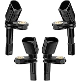 Set of 4 ABS Wheel Speed Sensor, Front Rear Left Right Fits for Volkswagen VW Jetta GTI Golf Passat CC Eos Beetle Tiguan, Audi A3 TT 2006 2007 2008 2009 2010 2011 2012 2013 2014 2015 2016 2017 2018