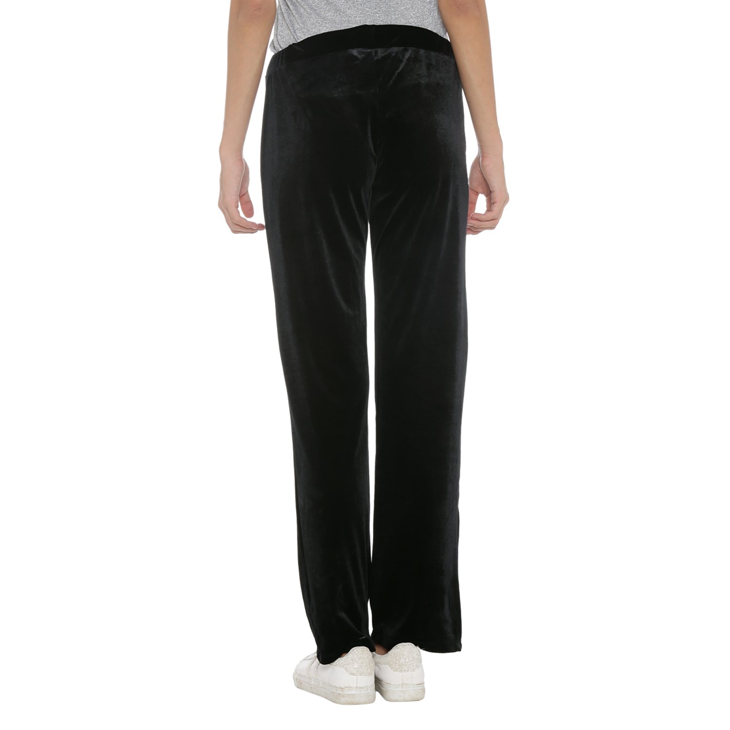 ajile by pantaloons women velour track pant