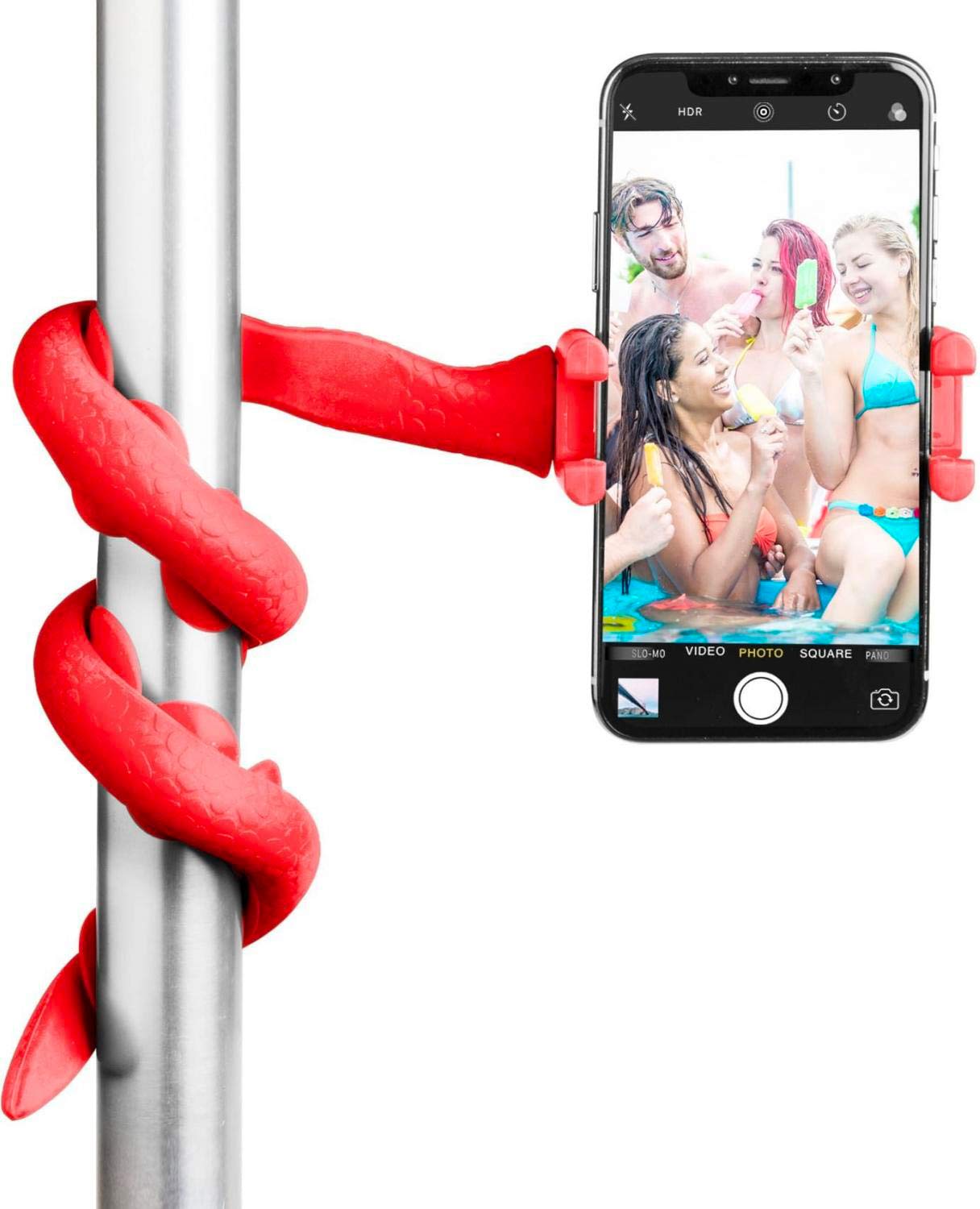 Celly SNAKE FLEXIBLE MOUNT FOR SMARTPHONE COLOR RED