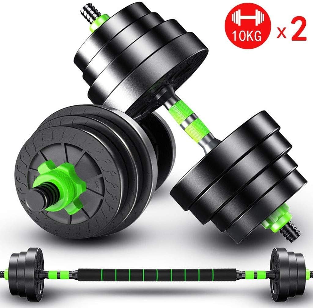 Taorong 10/15/20 Kg Dumbbell Men's Adjustable Dumbbell Weight Set Home Gym Dumbells Barbell Set Combination Fitness Equipment for Body Building (Size : 10kg2)