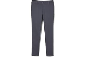 French Toast Girls' Little Stretch Twill Skinny Leg Pant with Pockets, School Uniforms for Kids and Teens