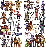 FNAF wall decal for bedroom boy and girl mural wall decal art wallpaper decal for nursery wall art playroom boy girl five nights at freddy wall decals decoracion size 70cm x 35cm x 2 sheets vinyl