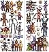 FNAF wall decal for bedroom boy and girl mural wall decal art wallpaper decal for nursery wall art playroom boy girl five nights at freddy wall decals decoracion size 70cm x 35cm x 2 sheets vinyl