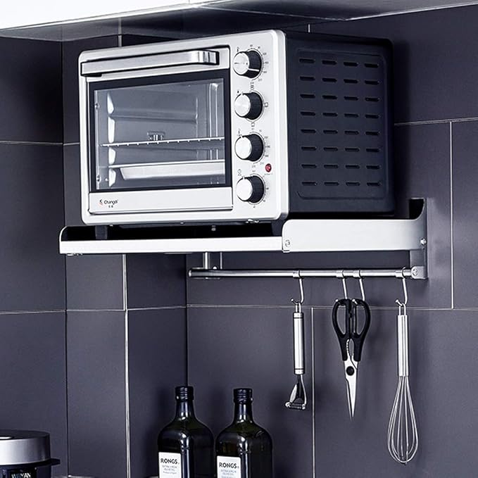 Microwave Oven Wall Mount Shelf, Microwave Oven Rack Stand Kitchen