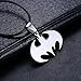 New Jewelry Slippy Batman Sign Pendant 316L Stainless Steel Necklaces (#2)