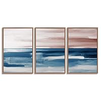 3 Piece Framed Canvas Wall Art Abstract Landscape Canvas Prints Home Artwork Decoration for Living Room,Bedroom - 16