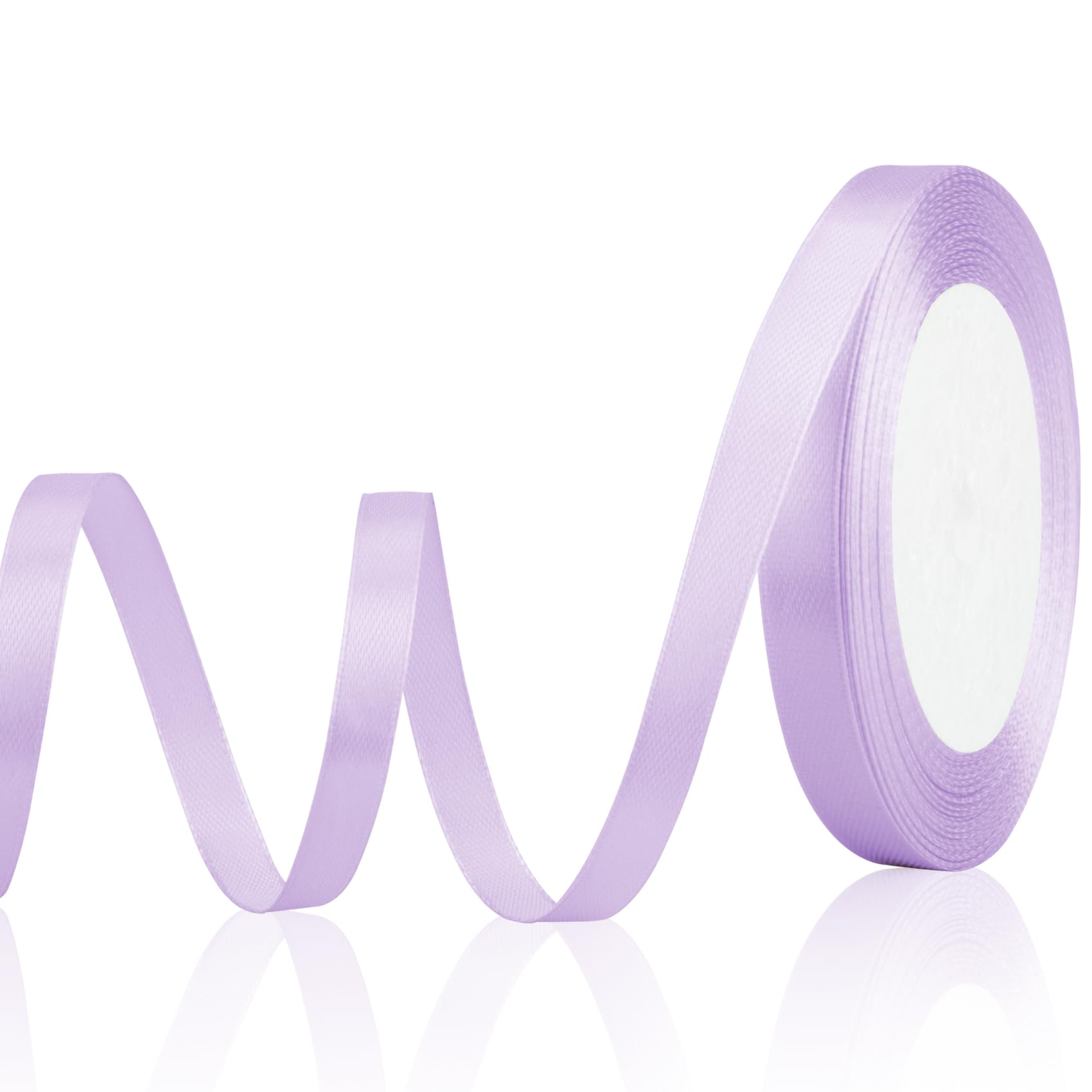 Photo 1 of Purple Ribbon for Gift Wrapping Light Purple Lavender Purple Ribbon Satin 3/8 Inch 25 Yards Fabric Perfect for Gift Wrapping Invitation Floral Hair Balloon Craft Party Wedding Decoration