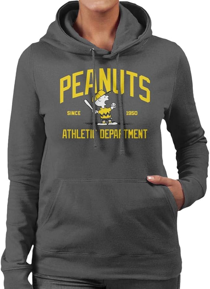 Peanuts Athletic Department Charlie Brown Women's Hooded Sweatshirt