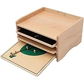 Adena Montessori Materials Botany Puzzle Cabinet (3 Puzzles Included)