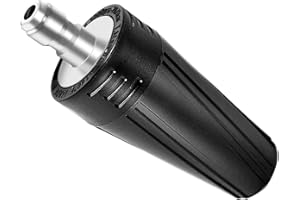 Coyardor Pressure Washer Turbo Nozzle, 360° Rotating Power Washer Tips with 1/4" Quick Connect Replacement For Ryobi, Simpson, Karcher, Greenworks, and More, Black (3400 PSI, 4.0 GPM)