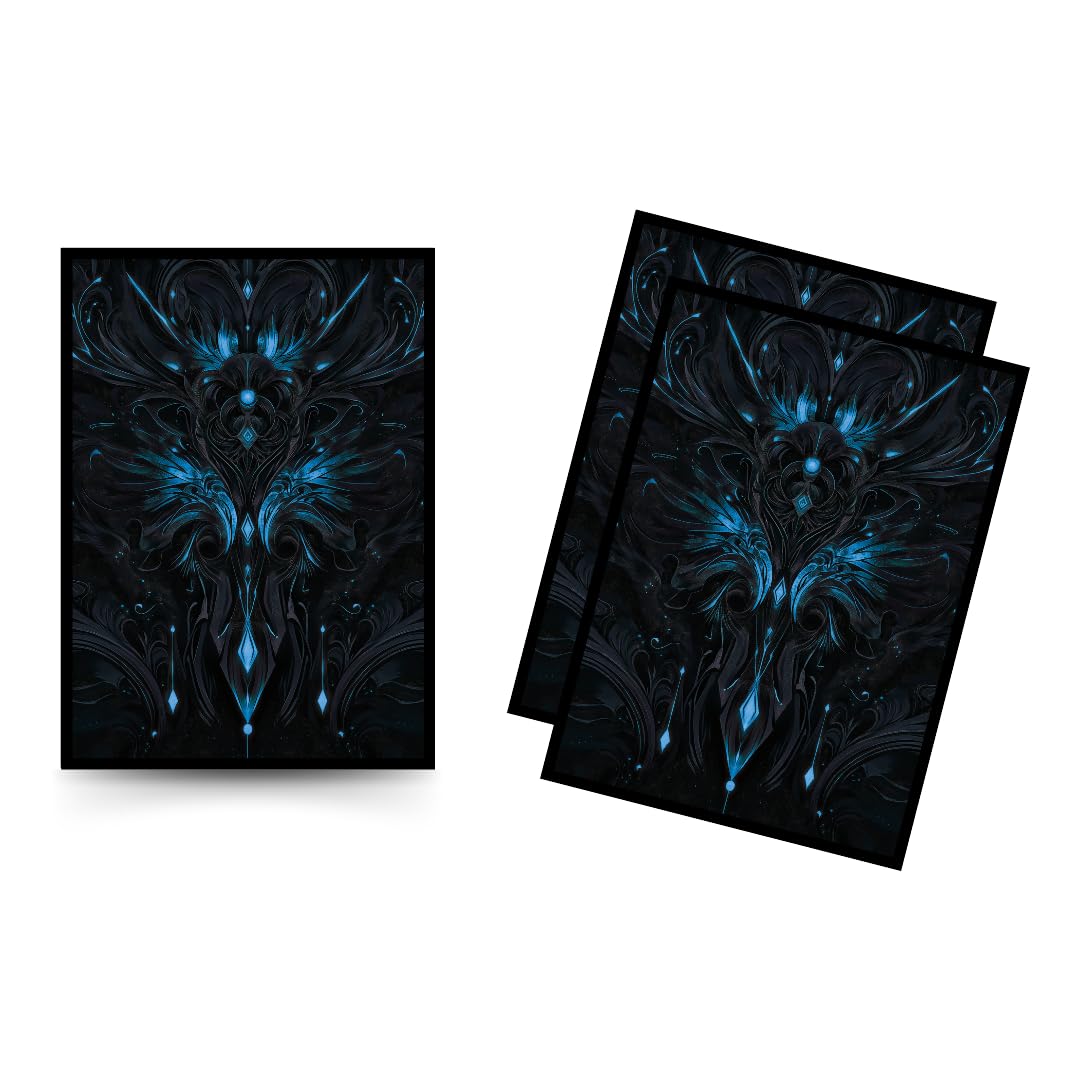 Trading Card Sleeves – 100 Count – Matte Art Back & Clear Front (66 x 92 mm) – Fits Standard Cards, MTG, Sports & Collector Decks - Frostbound Arcana
