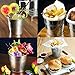 OUNONA Mini Metal Bucket Set of 6 /Mini Food Containers/Succulent Wedding Buckets 10.5x7.2x10.5cm