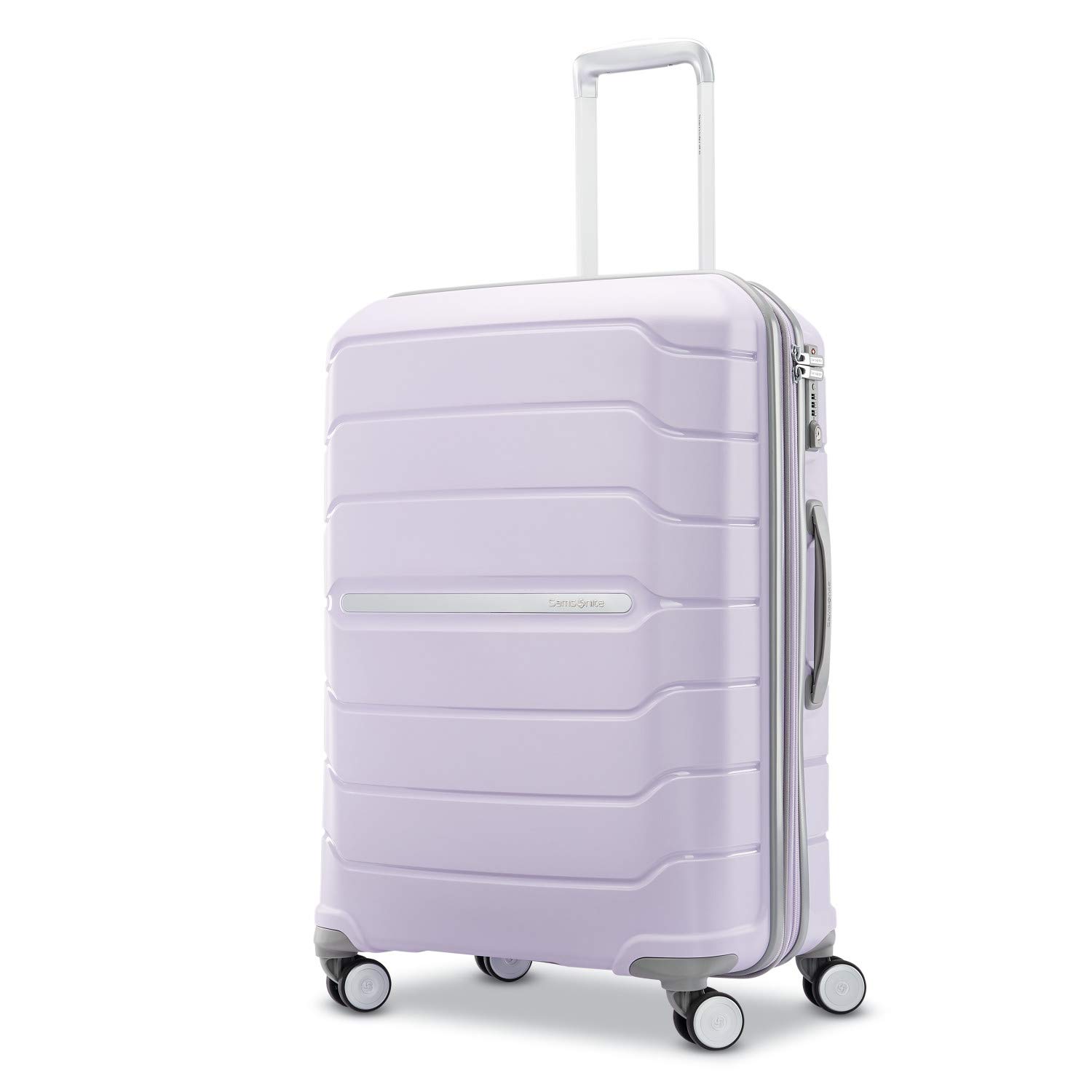 spinner luggage with recessed wheels