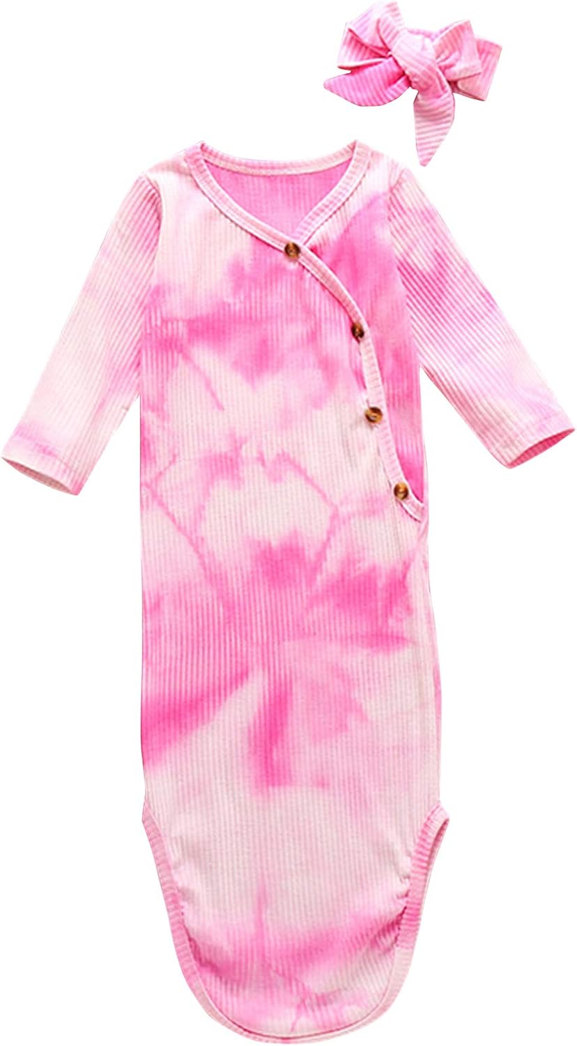 ZHHENIALY Newborn Baby Girl Boy Knit Cotton Knotted