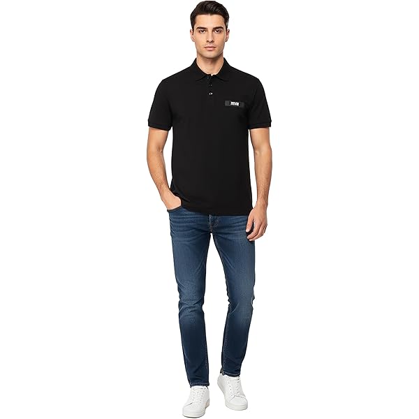 slim fit dress slacks Versace V Circle Black Dress Shirt – Morovati Uomo