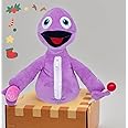 Hide and Seek Plush Christmas Dolls, Soft Stuffed Animal Pillow Figures(Purple)