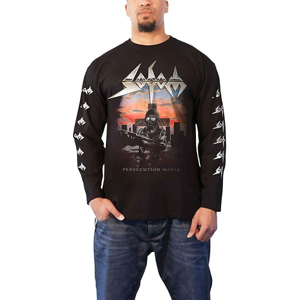 Sodom T Shirt Agent Orange Band Logo Official Mens Black Long