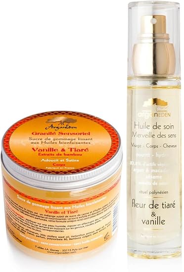 Arganeden Duo Bellezza Sensoriale Tiare Fiore Vanilla Amazon It Bellezza