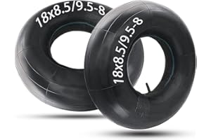MTAW XEK 18x8.50-8/18x9.50-8 Inner Tube with TR13 Straight Valve Stem Compatible with Lawn Mowers, Hand Trucks,Tractors, Golf Carts, and Garden Trailers (2 Packs)