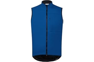 RISESBIK Men's Thermal Fleece Cycling Vest Windproof Waterproof Outerwear Cycling Jersey Bike Gilet Sleeveless Bicycle Jacket