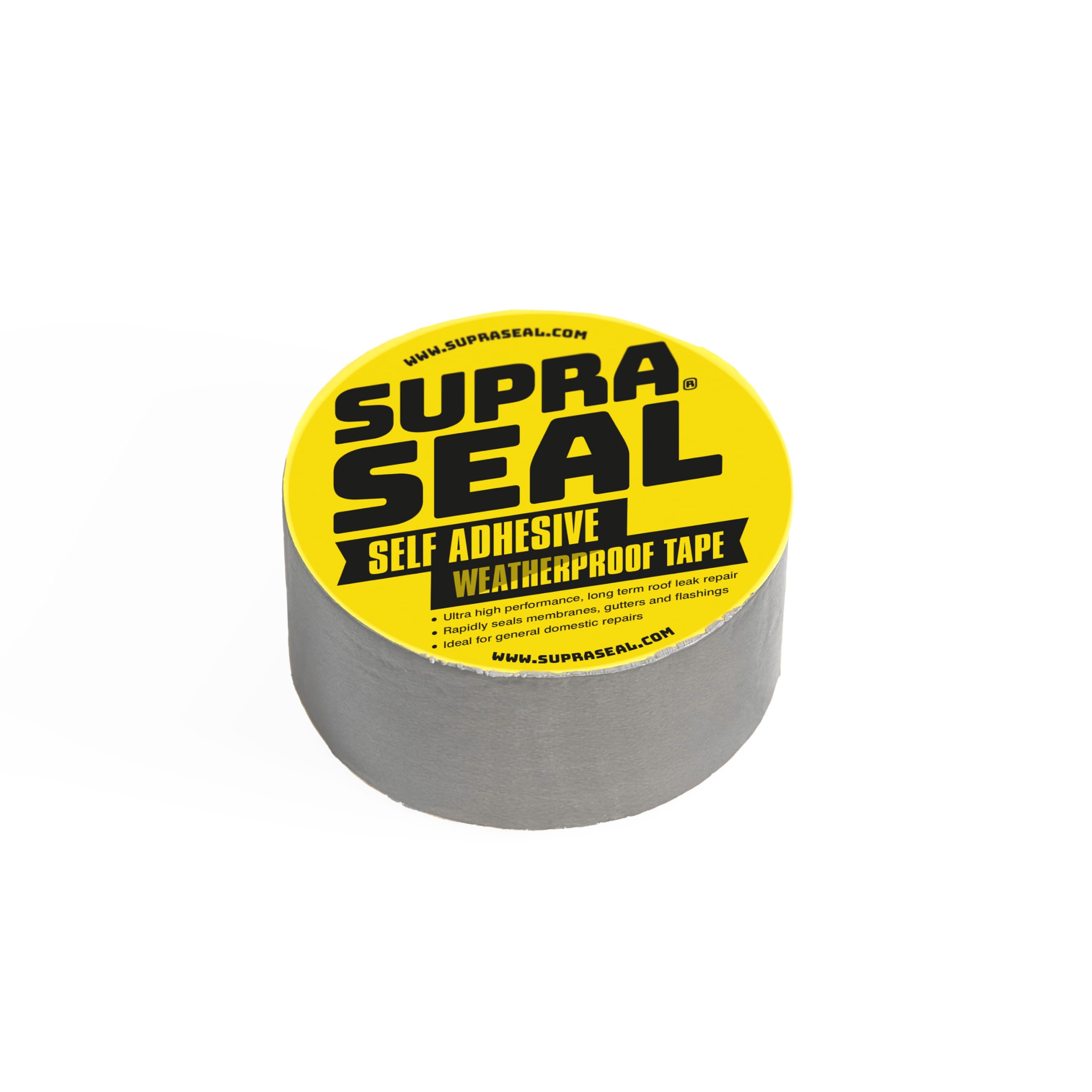 Supraseal - Duct Tape, Heavy Duty Roof Sealant, UV Resistant and Waterproof Tape, Outdoor Use and Indoor, Multipurpose for Leaks, Pipes, and More, Durable Butyl Gaffer Tape (Grey) (50mm x 5m)