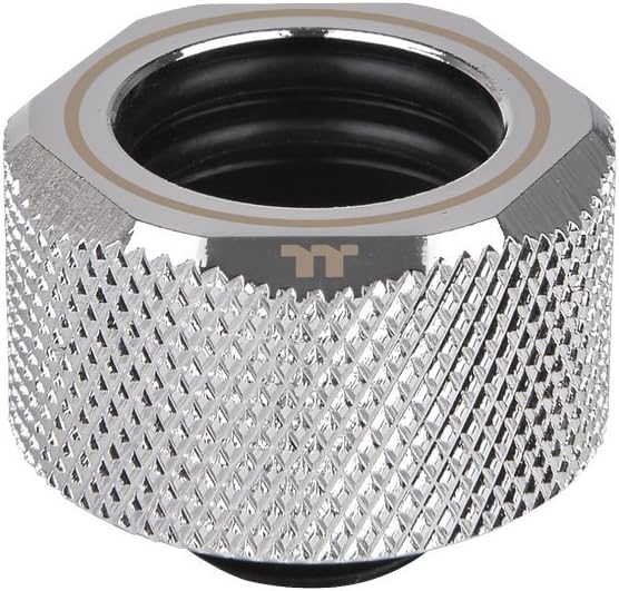 Thermaltake 16 mm Pacific C-PRO G1/4 PETG Tube OD Compression Fitting - Chrome