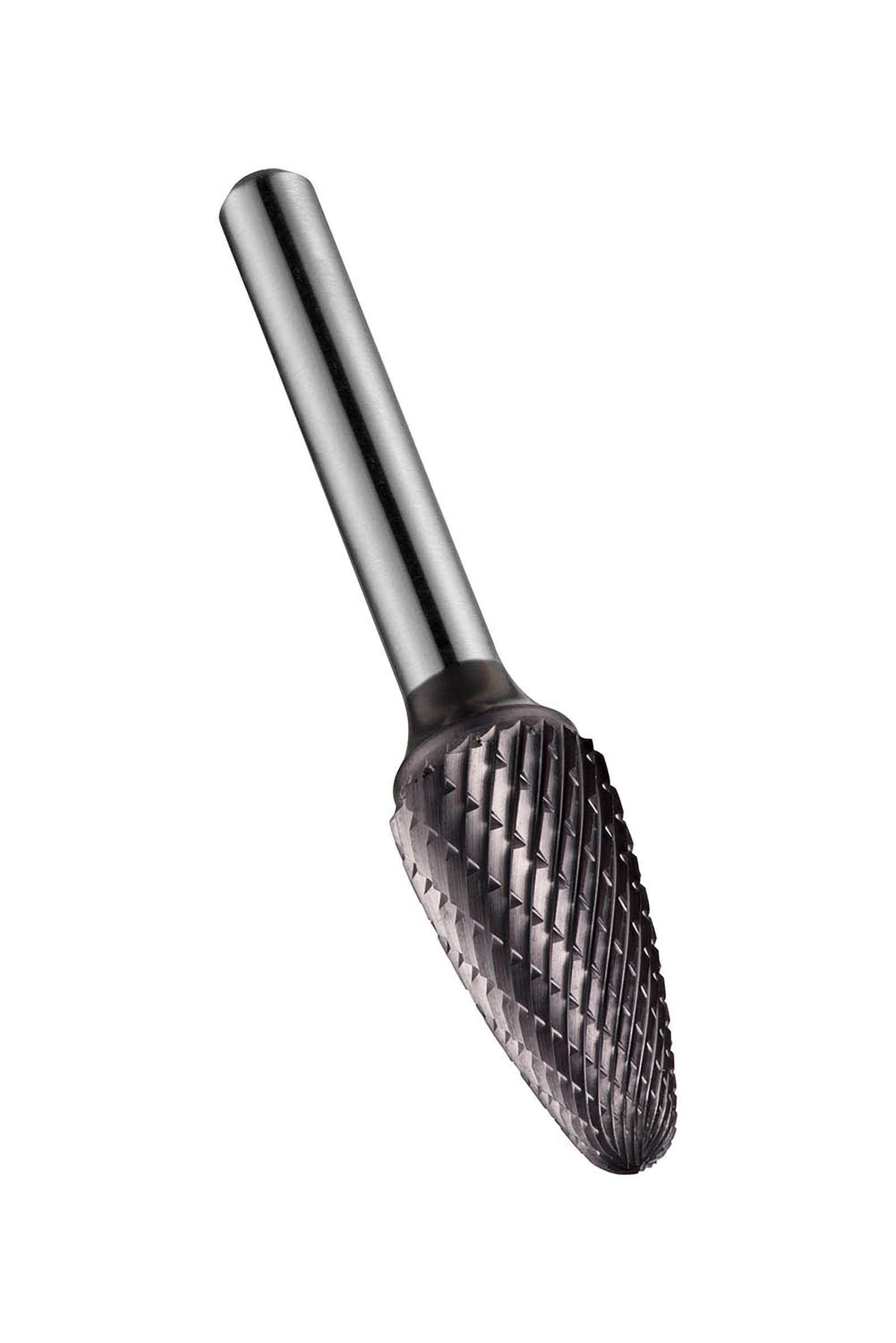 Dormer P811C Rotary Carbide Burr, Ball Nosed Tree Shape, Double Cut Geometry, TiAlN Coating
