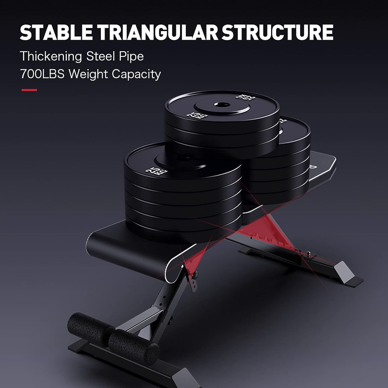 JOROTO Adjustable Weight Bench Workout Bench for Full Body Foldable Multi-purpose Strength Training Incline Decline Exercise Bench Press for Home Gym, 700lbs Capacity : Sports & Outdoors