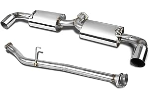 DNA MOTORING CBE-MRX8 Stainless Steel Cat Back Exhaust System [Compatible with 04-08 Mazda RX-8]