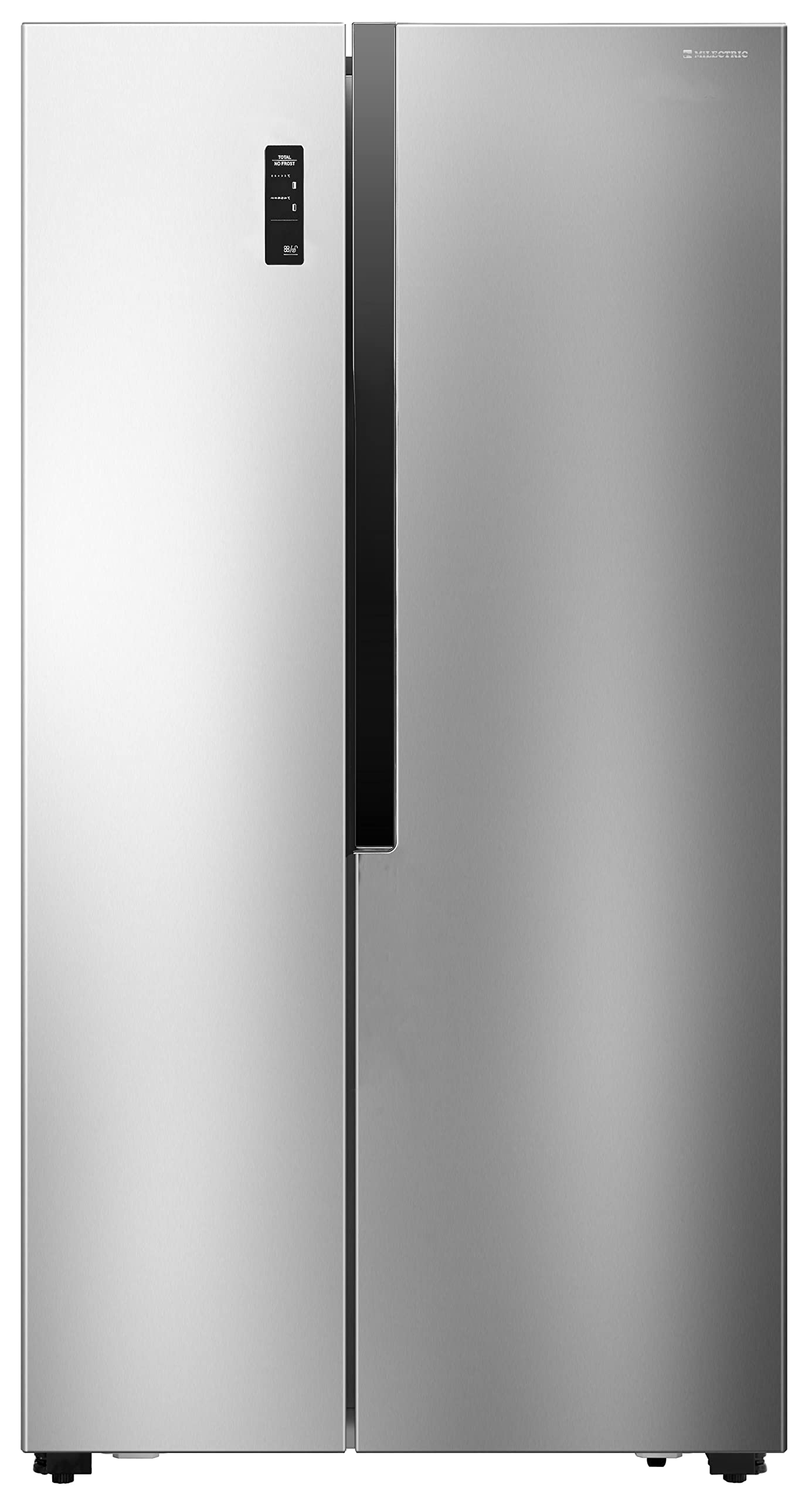 MILECTRIC-AMR-529A-Frigorifico-Combi-Americano-Inox-521-litros-No-Frost-Control-temperatura-en-la-puerta