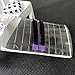 2PCS Crystal Glass Eye Lash Stand Pallet Holder for Eyelash Extensions, 3.1'' x 2'' x 0.5''