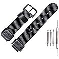 MCXGL 18mm Nylon strap Replacement for Casio Men's AE1200WH AE-1000 SGW-300H/400 W-735 PRG270 Leather Watch band