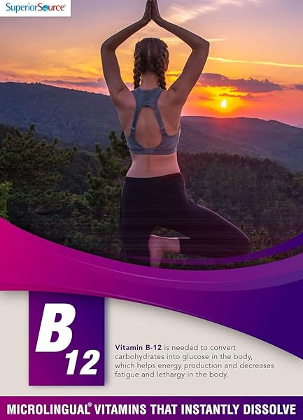 SUPERIOR SOURCE NO SHOT TRIPLE B-12 3,000 MCG – CARDIOVASCULAR SYSTEM & ENERGY SUPPORT SUPPLEMENT – HEART HEALTH SUPPORT SUPPLEMENT WITH METHYLCOBALAMIN – 60 INSTANT DISSOLVE TABLETS