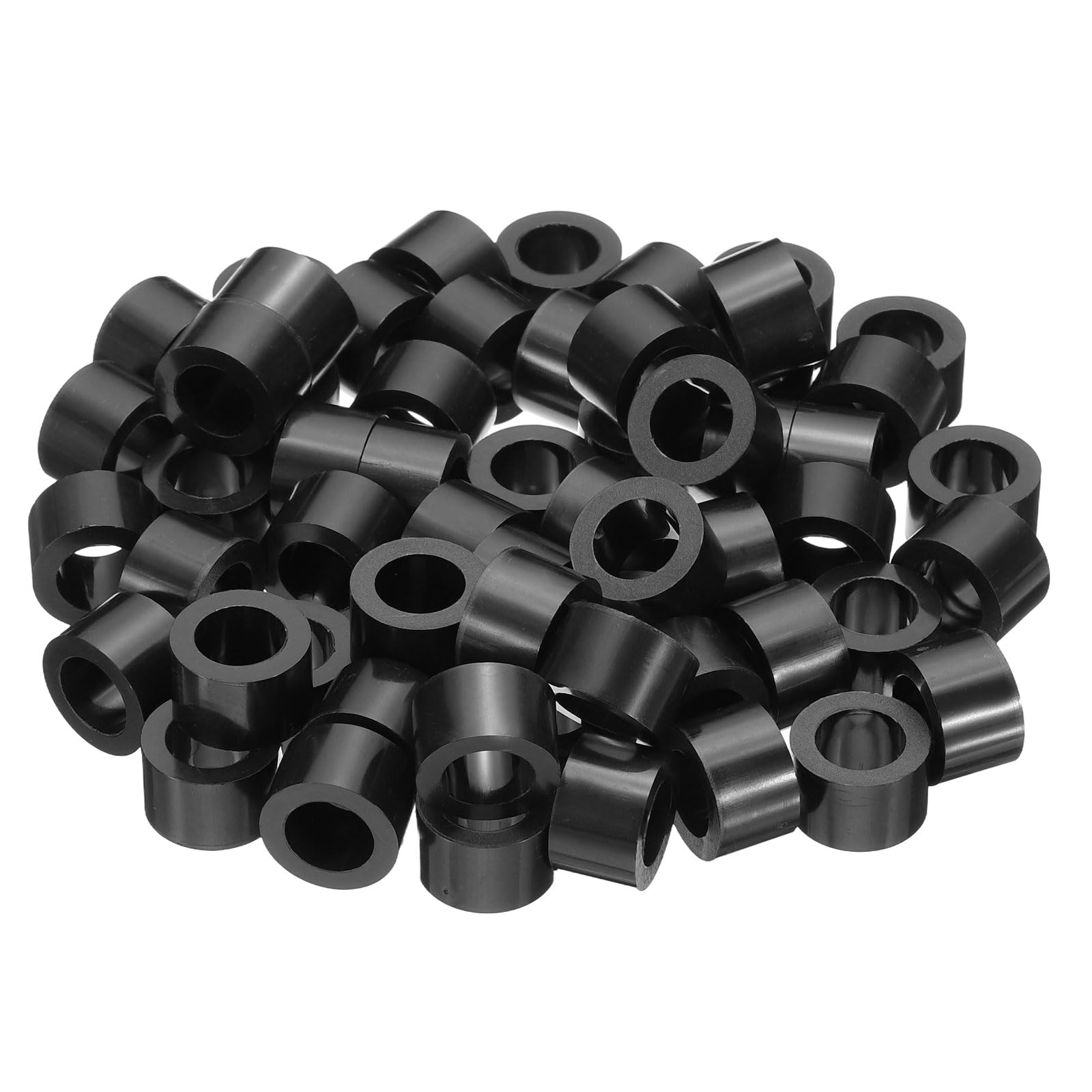 PATIKIL M10 Round Electrical Outlet ABS Spacers Washer, 60 Pcs 10.2mm ID, 16mm OD, 12mm Length Without Threaded,Switch and Receptacle Spacers Hardware for M10 Screws