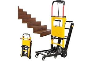 Electric Folding Hand Stair Climbing Trolley, 120 W Stair Chair, Stair Lift, Crawler Climbing Trolley, 440 Pound Maximum Load
