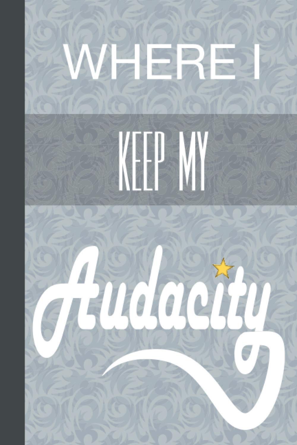 THE AUDACITY Notebook: Mindfulity™ | 6x9 College Ruled • Lined • Numbered • 100 Page: Gray (THE AUDACITY 6x9 Journals Notebooks College Ruled 100 Pages)