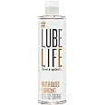 Lube Life Water-Based Personal Lubricant, Lube for Men, Women and Couples, Non-Staining, 12 Fl Oz