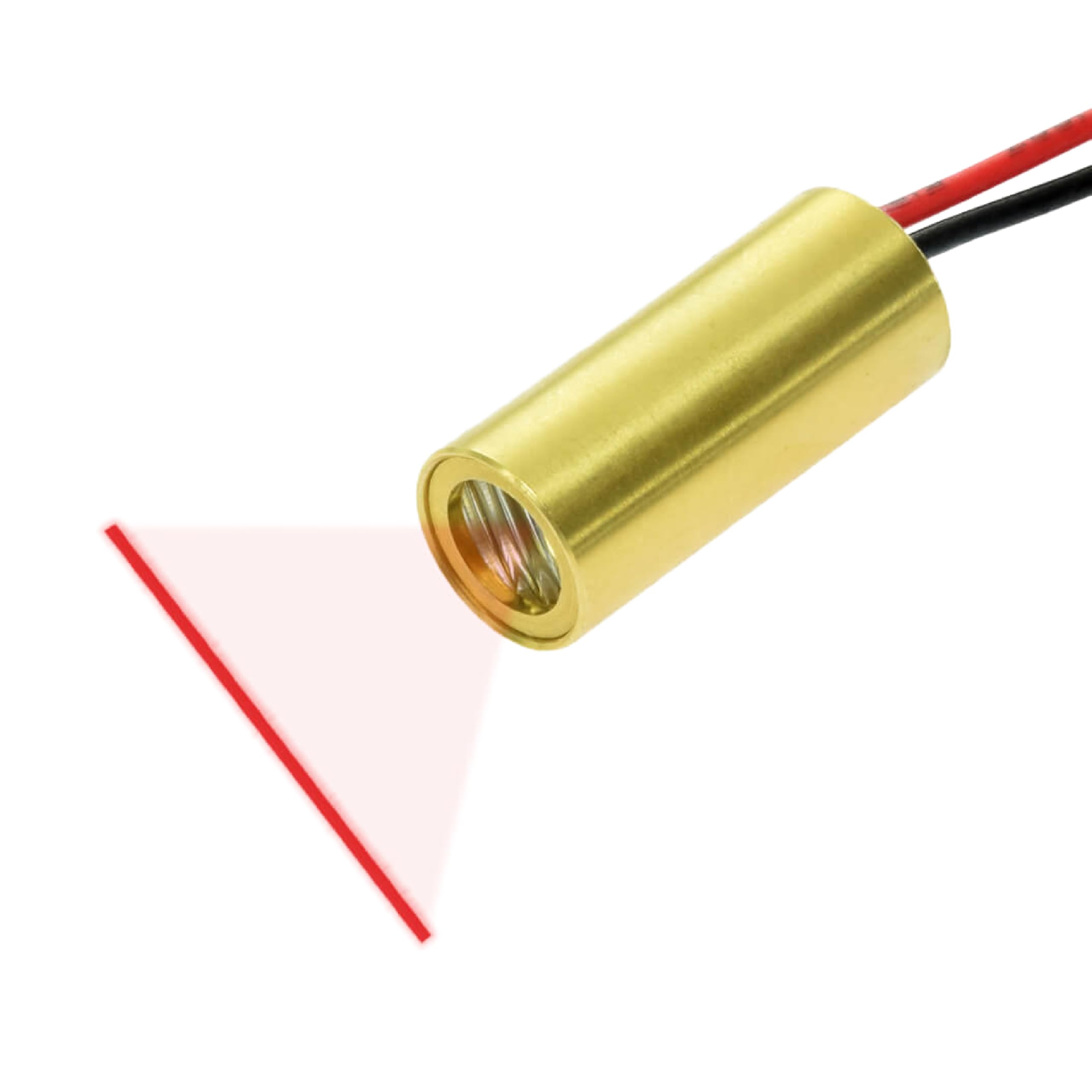 Economical Red Line Laser Module 650 nm, Class 1, 2.6~6 VDC, >60° Fan Angle, 0.3~1.8m Working Distance, VLM-650-28 LPT - Industrial Alignment Laser for Automation & Machine Vision