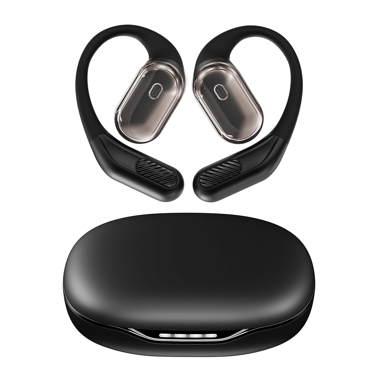 Photo 1 of inscamera Open-Ear Headphones, Over Ear Earbuds with Ear Hooks, True Wireless Bluetooth Earphones with Microphone, Touch Control, Clear Calls, 60H Playtime, IPX7 Waterproof for Running and Workouts