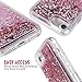 VEGO Case Compatible with iPhone 7 iPhone 8, New Soft Bumper Liquid Glitter Full Protection Case with Diamond Shape Moving Glitters for Apple iPhone 7 (2016) / iPhone 8 (2017) (Rose Gold)
