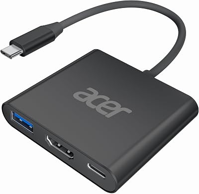 Acer USB-C Hub 3 in 1 HDMI 4K 30Hz 5Gbps USB 3.0 100W PD Charging