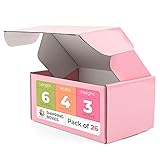 Mat Board Center, Pink Shipping Boxes 6"x4"x3" - 26