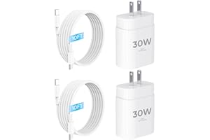 ALIMU iPhone 16 15 Charger Fast Charging, 30W USB C Charger Block 10FT Cable for i Phone 15 16 Plus Pro Max/iPad Pro/AirPods, PD USBC Power Adapter Wall Plug with Extra Long Type C to C Cord, 2 Pack