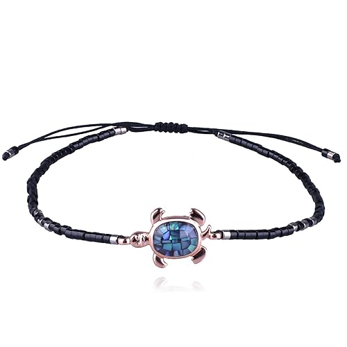 KELITCH Damen Armbänder Herren Mädchen Exquisite Opal Abalone Turtle Japanische Import Perle Einstellbar Handgemachte Gefloch