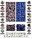 VANCROWN Headwear Head Wrap Sport Headband Sweatband 220 Patterns 12 in 1 Magic Scarf 12PCS & 6PCS 12 in 1 (12PCS.Painting)