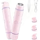 Bikini Trimmer for Women, 2-in-1 Electric Razor & Pubic Hair Trimmer, IPX6 Waterproof Bikini Shaver with 0.1-4 mm Combs, USB Charge, Painless Electric Shaver for Women Legs Underarms Face (Pink)