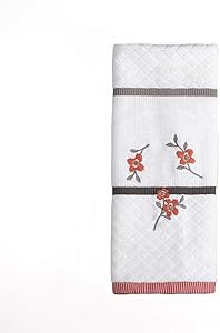 SKL Home by Saturday Knight Ltd. Coral Garden Embroidered Hand Towel, Ivory